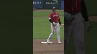 redsox 1B Tristan Casas doubles on a mlb rehab assignment [upl. by Doolittle]