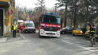 EPIC VIDEO MEGA INCENDIO CAPANNONE ARRIVO MEZZI VIGILI DEL FUOCO IN SIRENA Solbiate Olona [upl. by Eednac]