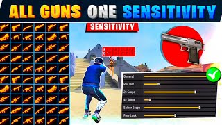 All Gun Headshot Sensitivity Setting After New OB47 Update  Free Fire Max Auto Headshot Sensitivity [upl. by Airyk405]