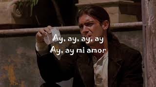 ANTONIO BANDERAS  CANCIÓN DEL MARIACHI LETRALYRICS [upl. by Hausmann]