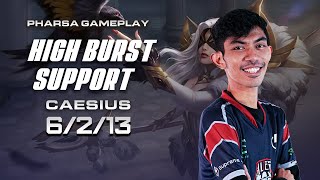 Gameplay Pharsa by AECaesius  High Burst Support  Mobile Legends Indonesia [upl. by Chappy]