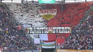 20152016 VfBChoreo in Augsburg FC Augsburg v VfB Stuttgart 1893 16042016 [upl. by Eneleoj]