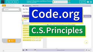 Codeorg Lesson 31 Parameters and Return Practice  Tutorial with Answers  Unit 7 CSP 2022 [upl. by Armstrong]