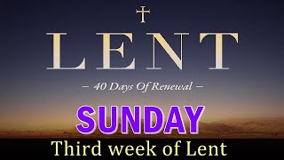 DAY 19  LENT A 40 DAYS PRAYER OF RENEWAL  THIRD WEEK OF LENT  SUNDAY PRAYER [upl. by Llabmik516]