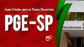 Como Estudar para as Provas Discursivas PGESP [upl. by Erwin]