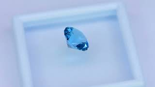 428ct Natural Electric Blue Topaz Custom Cut [upl. by Helgeson995]