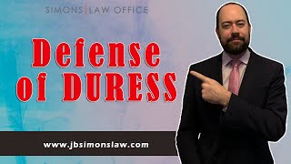 Defense of Duress to Criminal Charges in Massachusetts [upl. by Cormier]