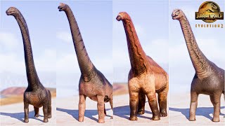 ALL 19 DINOSAURS IN SAUROPOD PACK GIRAFFATITAN INCLUDED  Jurassic World Evolution 2 [upl. by Suzan]