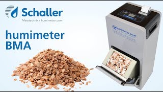 humimeter BMA Profimessgerät zur Wassergehaltsbestimmung von Biomasse [upl. by Anilatak]