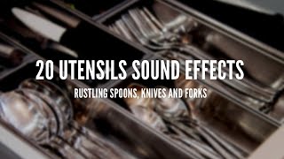 Utensils Sound Effects  Kitchen Tools Foley [upl. by Pavlish]