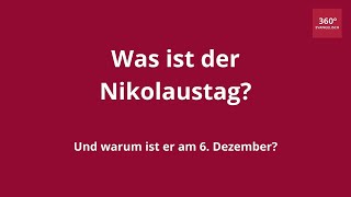 Was ist der Nikolaustag Ein Erklärvideo [upl. by Trescha809]