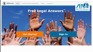 IL Free Legal Answers overview for attorneys [upl. by Oballa]