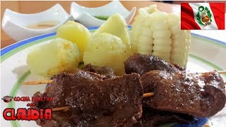 ANTICUCHOS DE CORAZÓN CASEROS [upl. by Rosen]