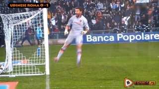 Stagione 201314  Udinese Roma 01  La nona di Bee ehm di Garcia [upl. by Nnylyt]