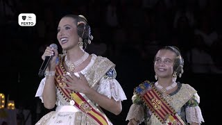 Discurso de despedida de María Estela y Marina Falleras Mayores de València 2024 [upl. by Potter]