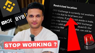 IMP UPDATE  STOP WORKING IN INDIA   CRYPTO EXCHANGES [upl. by Anifesoj]