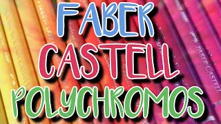 FABER CASTELL POLYCHROMOS PENCILS REVIEW [upl. by Hnib]