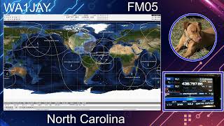 Busy East Coast Ham Radio Satellite pass of SO50 10222024 [upl. by Eissirc]