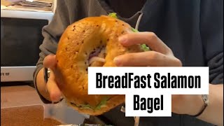 BreadFast Salamon bagel [upl. by Ennaitak]