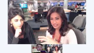 Les Mis review with Maria Quiban Araksya Karapetyan from Fox LA amp me [upl. by Euqinue]