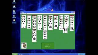 Me Playing Windows XP Spider Solitaire [upl. by Marquardt588]