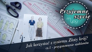 Przyjemne sZycie  odcinek 45  Jak korzystać ze Złotego kroju czI Bluzka nr 16 [upl. by Rialb763]