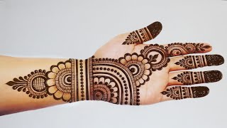 Navratri special Stylish Mehndi designs Simple Mehandi design Easy Mehndi designMehandi ka design [upl. by Cristin]