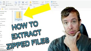 How to Extract Zip Files on PC [upl. by Ennahgiel]