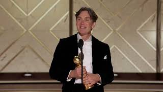 Cillian Murphy Wins Best Male Actor – Motion Picture – Drama I 81st Annual Golden Globes [upl. by Sset]