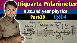 Biquartz polarimeterBiquartz plateBiquartz polarimeter construction and working by dnk sir [upl. by Atalie]