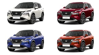 New 2023 Nissan X Trail COLOURS comparison Whats your pick [upl. by Airetas607]