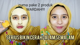 WARDAH CDEFENSE SLEEPING MASK amp CLAY MASK  CERAH DALAM SEMALAM [upl. by Stace]