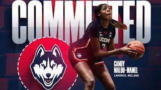 2025 P Gandy MalouMamel Commits to UConn Womens Basketball [upl. by Einnob231]