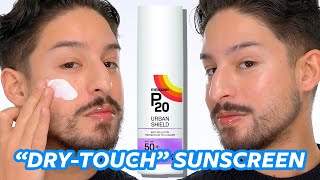 10 hour Dry Touch Sunscreen NEW P20 Urban Shield SPF 50 Review [upl. by Hyozo]