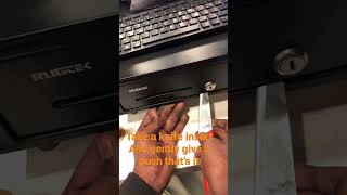 Pos cash drawer  rugtek cash drawer locked problem solution [upl. by Nylatsirhc]