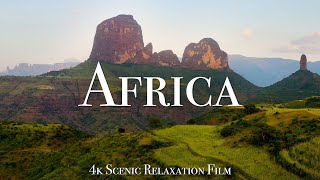 Africa 4K  Scenic Relaxation Film With Calming Music [upl. by Zirtaeb]