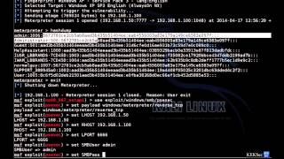 Passthehash Attack against Windows XP [upl. by Nitsirt]