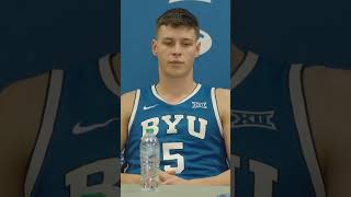 POSTGAME SOUNDBITES  Blue vs White Mihailo Boskovic basketball byu [upl. by Monty871]