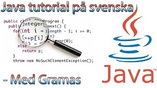 Java svenska  3  Variabler [upl. by Letrice791]