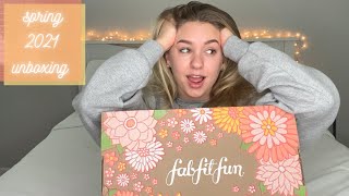 fabfitfun spring box review  2021 [upl. by Portingale]