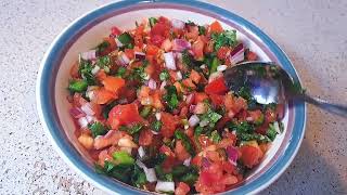 How to Make Salsa with 4 Ingredients  No Blender Recipe [upl. by Ynoble]