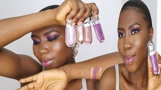 KIKO 3D HYDRA LIPGLOSS ON DARK SKIN  DARK SKIN LIPGLOSS AMIFULLEST BEAUTY [upl. by Enilrek]