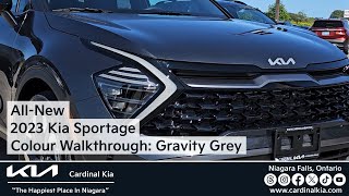 AllNew 2023 Kia Sportage  Colour Walkthrough Gravity Grey [upl. by Karleen]