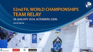 RELIVE  Team Relay  52nd FIL Luge World Championships 2024  Altenberg GER [upl. by Atrim66]