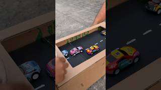 Serunya bermain Balap mobil dari kardus kreasi mobil balapmobil kardus diy craft [upl. by Trix]