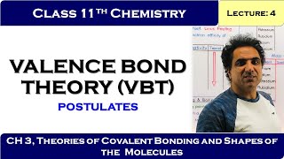 Chemistry 11 Chap 3 Lec 4 Valence Bond Theory VBT [upl. by Ginsberg]