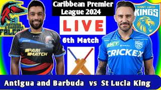 Antigua amp Barbuda Falcons vs St Lucia Kings  ABF vs SLK 6th Match CPL 2024 CPL 2024 [upl. by Belita]