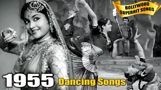 1955 Bollywood Dance Songs Video  Old Superhit Gaane  Popular Hindi Songs [upl. by Lanuk]