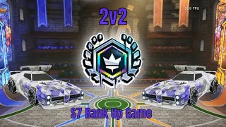 Season 7 2v2 Grand Champion Rank Up Game  No Commentary Gameplay Rocket League Sideswipe [upl. by Slorac]