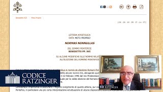 NORMAS NONNULLAS il 6° motivo della nullità di Bergoglio LAvv Antonacci spiega il genio di BXVI [upl. by Poll]